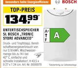 Untertischspeicher 5l „Tronic Store Advanced“ von Bosch im aktuellen OBI Prospekt für 134,99 €