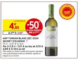 AOP Tursan - SECRET D'EUGÉNIE en promo chez Intermarché Super Narbonne à 2,42 €