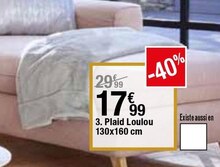 PLAID LOULOU 130X160 CM. - But à Issy-les-Moulineaux PLAID LOULOU 130X160 CM. en promo chez But Issy-les-Moulineaux à 17,99 €