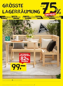 Gartensitzmöbel im XXXLutz Prospekt "GRÖSSTE LAGERRÄUMUNG" mit 8 Seiten (Bonn)