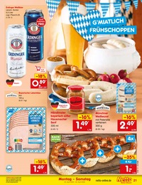 Netto Marken-Discount Fleischkaese im Prospekt 