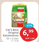 Original Katzenstreu von Cat's Best für 6,99 € bei budni im Angebot Original Katzenstreu von Cat's Best im aktuellen budni Prospekt