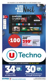 Télévision Angebote im Prospekt "LES PRIX BAS de Noël" von Hyper U auf Seite 1
