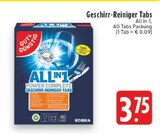 Aktuelle Geschirrspüler Angebote bei EDEKA in Oberhausen Aktuelles Geschirr-Reiniger Tabs Angebot bei EDEKA in Oberhausen ab 3,75 €