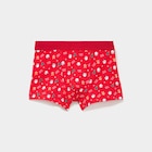 Boxer Noël rouge homme dans le catalogue La Halle