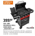 Gas- und Holzkohle-Grill „Gas2coal 2.0“ von Char-Broil im aktuellen OBI Prospekt für 399,99 €