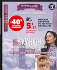 Mascara firework ou sky high - MAYBELLINE en promo à 5,37 € chez Hyper U Mascara firework ou sky high - MAYBELLINE dans le catalogue Hyper U