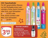 CO2-Tauschzylinder Rosa, Quick Connect oder Grün Angebote von Sodastream bei GLOBUS Neustadt für 3,49 €