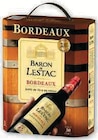 Bordeaux AOP Rouge - BARON DE LESTAC en promo chez U Express Saint-Priest à 10,35 €