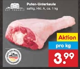 Puten-Unterkeule Angebote von Gut Ponholz bei Netto Marken-Discount Bottrop für 3,99 €