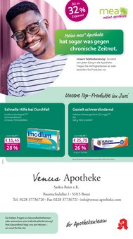 mea - meine apotheke Prospekt der Woche "Unsere Juni-Angebote" Seite 1, 01.06.2026 bis 30.06.2026 für Bonn Aktueller mea - meine apotheke Prospekt "Unsere Juni-Angebote" Seite 1 von 4 Seiten für Bonn