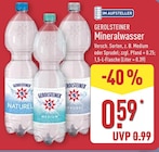 Mineralwasser von Gerolsteiner für 0,59 € bei ALDI Nord im Angebot Mineralwasser von Gerolsteiner im aktuellen ALDI Nord Prospekt