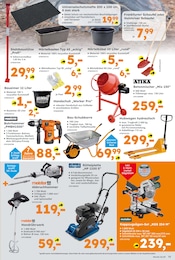 Betonmischer im Globus-Baumarkt Prospekt in Augsburg Aktueller Globus-Baumarkt Prospekt mit Betonmischer, "Immer eine Idee besser", Seite 13