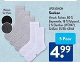 Socken im Angebot bei ALDI SÜD in Leverkusen Socken Angebote von UP2FASHION bei ALDI SÜD Leverkusen für 4,99 €