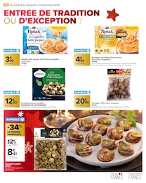 Prix et réduction Cassolette Saint-Jacques Surgelée dans le prospectus Carrefour Market en cours Offre Cassolette Saint-Jacques Surgelée dans le catalogue Carrefour Market du moment à la page 60