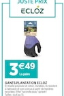 Promo Gants plantation à 3,49 € dans le catalogue Delbard à Varades