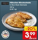Aktuelle Hähnchen Angebote bei Netto Marken-Discount in Erlangen Aktuelles Hähnchen-Minutensteaks Angebot bei Netto Marken-Discount in Erlangen ab 3,99 €