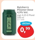 Ratsherrn Pilsener Dose für 0,99 € bei budni im Angebot Ratsherrn Pilsener Dose im aktuellen budni Prospekt