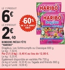 Bonbons Méga Fête Dragibus - Haribo en promo à 2,40 € chez E.Leclerc Bonbons Méga Fête Dragibus - Haribo dans le catalogue E.Leclerc