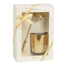 Coffret cadeau bougie parfumée en verre doré et éteignoir en métal dans le catalogue Maisons du Monde