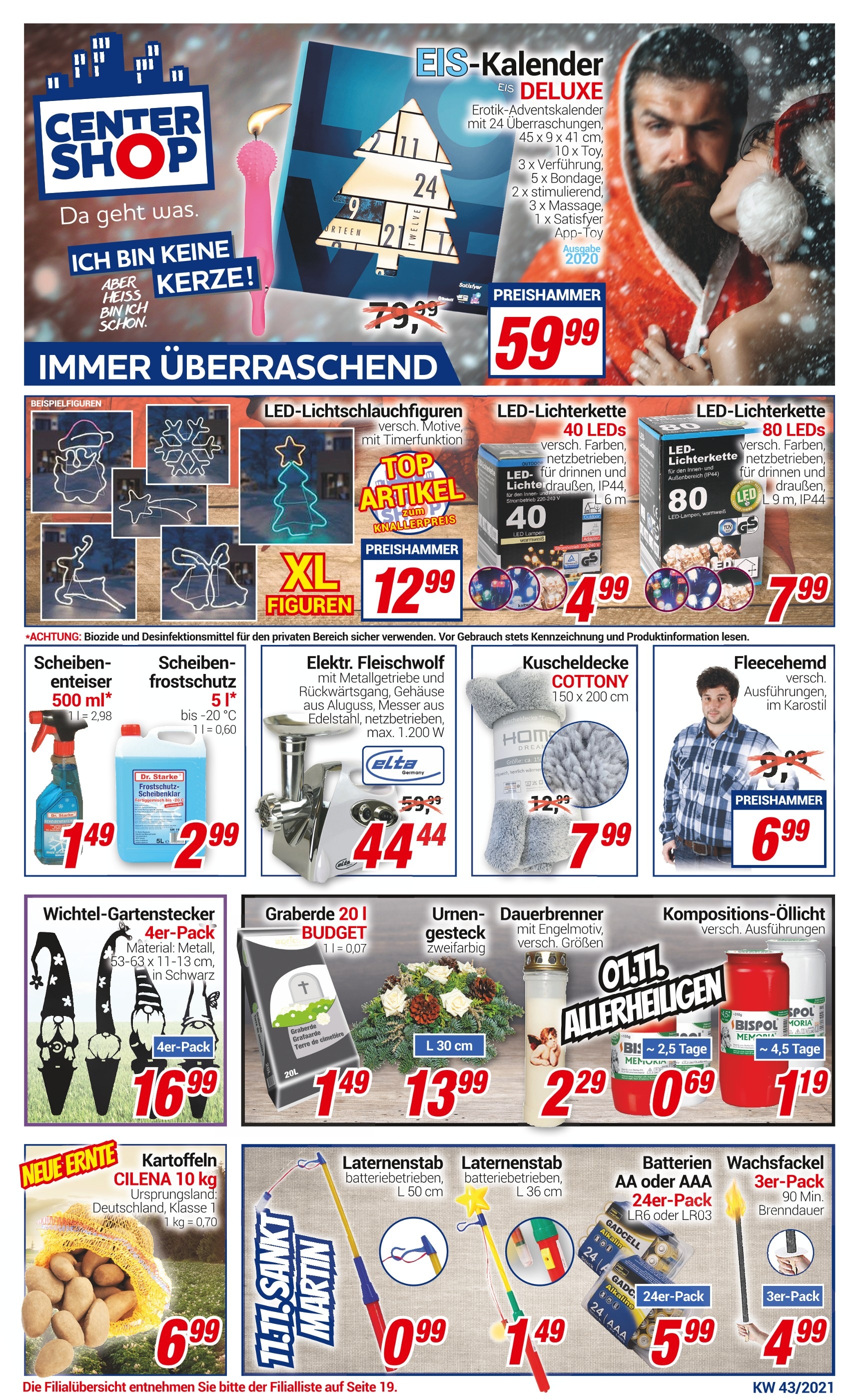 CENTERSHOP Prospekt für Köln mit 20 Seiten CENTERSHOP Prospekt für Köln: "Da geht was.", 20 Seiten, 25.10.2021 - 30.10.2021