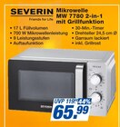 Mikrowelle MW 7780 2-in-1 mit Grillfunktion im Angebot bei famila Nordost in Falkensee Mikrowelle MW 7780 2-in-1 mit Grillfunktion Angebote von SEVERIN bei famila Nordost Falkensee für 65,99 €