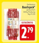 Delikatess Bauchspeck im Angebot bei EDEKA in Augsburg Delikatess Bauchspeck Angebote von GUT&GÜNSTIG bei EDEKA Augsburg für 2,79 €