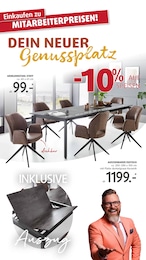 Stuhl im Polstermöbel Fischer Prospekt "PERSONAL-KAUFTAGE" auf Seite 23