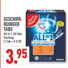 GESCHIRR-REINIGER TABS Angebote von GUT&GÜNSTIG bei Marktkauf Meerbusch für 3,95 €