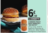 2 Burgers Poulet Sauce Barbecue - Mix Buffet en promo chez E.Leclerc Creutzwald à 6,50 €