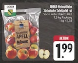EDEKA Hüttengrund - Sächsische Tafeläpfel rot Angebot im Prospekt Sächsische Tafeläpfel rot bei EDEKA im Hüttengrund Prospekt für 1,99 €