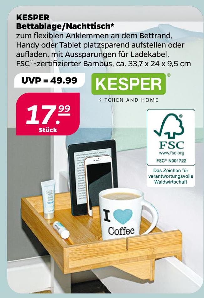 Bettablage/Nachttisch