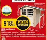 Abri de jardin bois avec bûcher dans le catalogue Bricorama