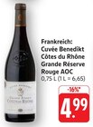 Cuvée Benedikt Côtes du Rhône Grande Réserve Rouge AOC Angebote bei E center Pirmasens für 4,99 €