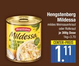 mildes Weinsauerkraut oder Rotkraut von Hengstenberg Mildessa im aktuellen EDEKA Prospekt für 1,11 €