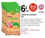 Fumier du Jardinier - KB en promo chez E.Leclerc Mulhouse à 6,90 €