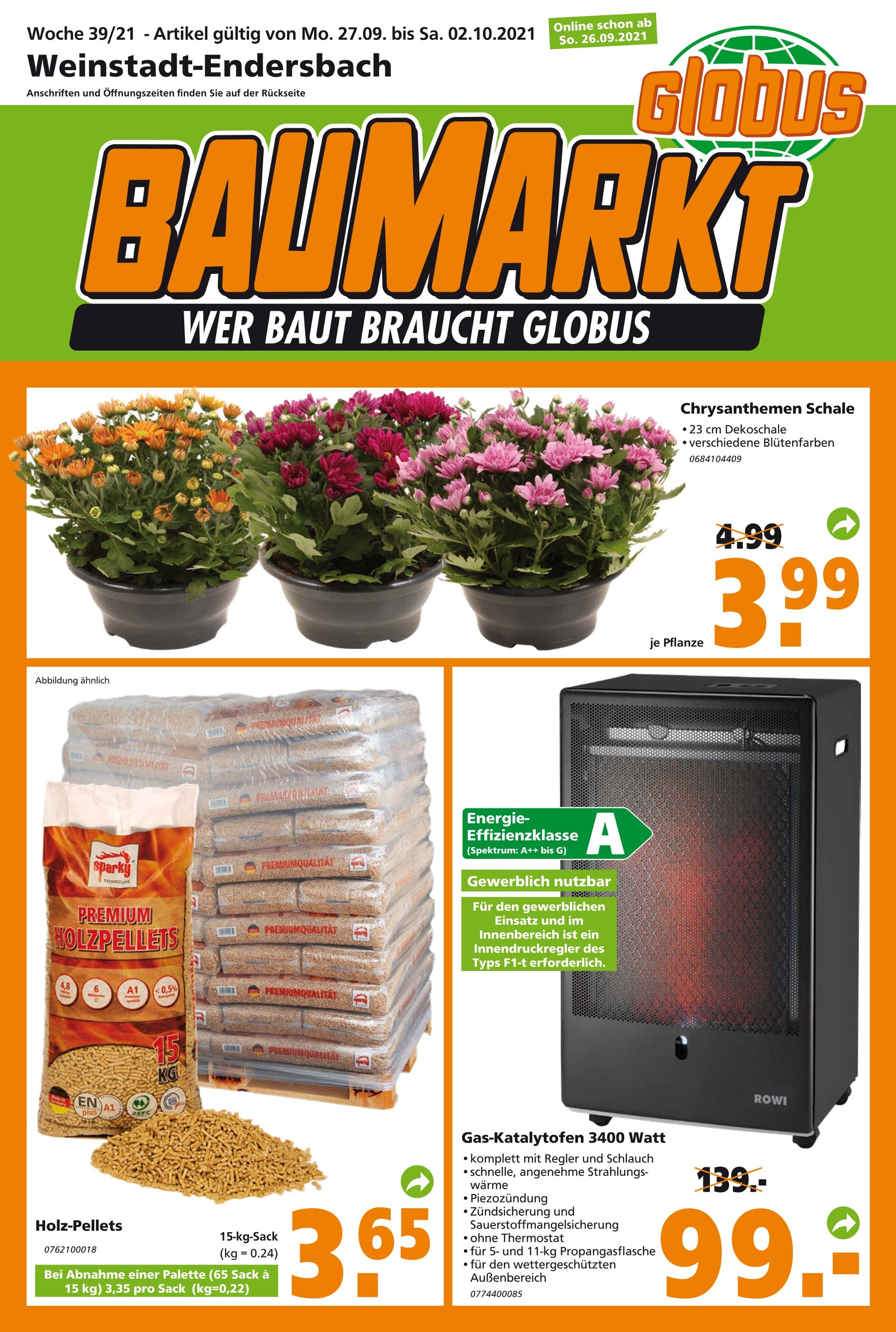 Globus-Baumarkt Prospekt für Weissach mit 24 Seiten Globus-Baumarkt Prospekt für Weissach: "WER BAUT BRAUCHT GLOBUS", 24 Seiten, 26.09.2021 - 02.10.2021