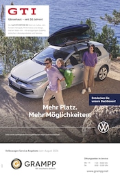 Volkswagen Werkstatt & Auto Prospekt der aktuellen Woche mit 1 Seite, gültig von 01.06.2026 bis 31.08.2026, in Lohr und Umgebung Aktueller Volkswagen Werkstatt & Auto Prospekt in Lohr und Umgebung, "Mehr Platz. Mehr Möglichkeiten." mit 1 Seite, 01.06.2026 - 31.08.2026