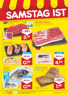 Schweinebauch im Netto Marken-Discount Prospekt "Aktuelle Angebote" mit 59 Seiten (Stuttgart)