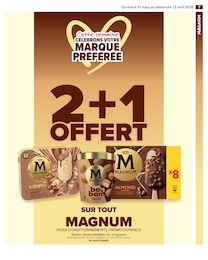 Prix et réduction Magnum dans le prospectus Carrefour Market en cours Offre Magnum dans le catalogue Carrefour Market du moment à la page 9