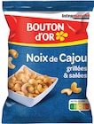 Noix de Cajou Grillées & Salées - BOUTON D'OR en promo chez Intermarché Hyper Noix de Cajou Grillées & Salées - BOUTON D'OR dans le catalogue Intermarché Hyper