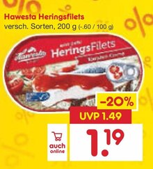 Heringsfilets bei Netto Marken-Discount in Waiblingen Heringsfilets im Angebot bei Netto Marken-Discount Waiblingen für 1,19 €
