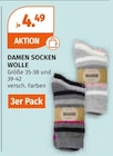 Damen Socken Wolle im Müller Prospekt Damen Socken Wolle von im aktuellen Müller Prospekt für 4,49 €