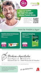 mea - meine apotheke Prospekt für Walsrode mit 4 Seiten mea - meine apotheke Prospekt für Walsrode: "Unsere August-Angebote", 4 Seiten, 01.08.2026 - 31.08.2026