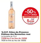 A.O.P. Côtes-de-Provence rosé - Château des Bormettes en promo chez Monoprix Darnétal à 5,99 €