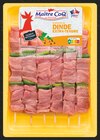 Brochette de dinde extra-tendre x6 - MAÎTRE COQ en promo chez Intermarché Brochette de dinde extra-tendre x6 - MAÎTRE COQ dans le catalogue Intermarché