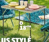 Table pliante - Gifi à Antibes Table pliante en promo chez Gifi Antibes à 18,50 €