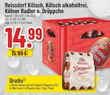 Kölsch von Reissdorf für 14,99 € bei Trinkgut im Angebot Kölsch von Reissdorf im aktuellen Trinkgut Prospekt