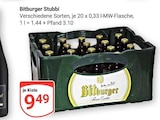 Stubbi im Angebot bei GLOBUS in Rüsselsheim Stubbi Angebote von Bitburger bei GLOBUS Rüsselsheim für 9,49 €