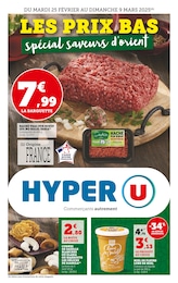 Prospectus Hyper U, "LES PRIX BAS spécial saveurs d'orient",  pages, 25/02/2025 - 09/03/2025